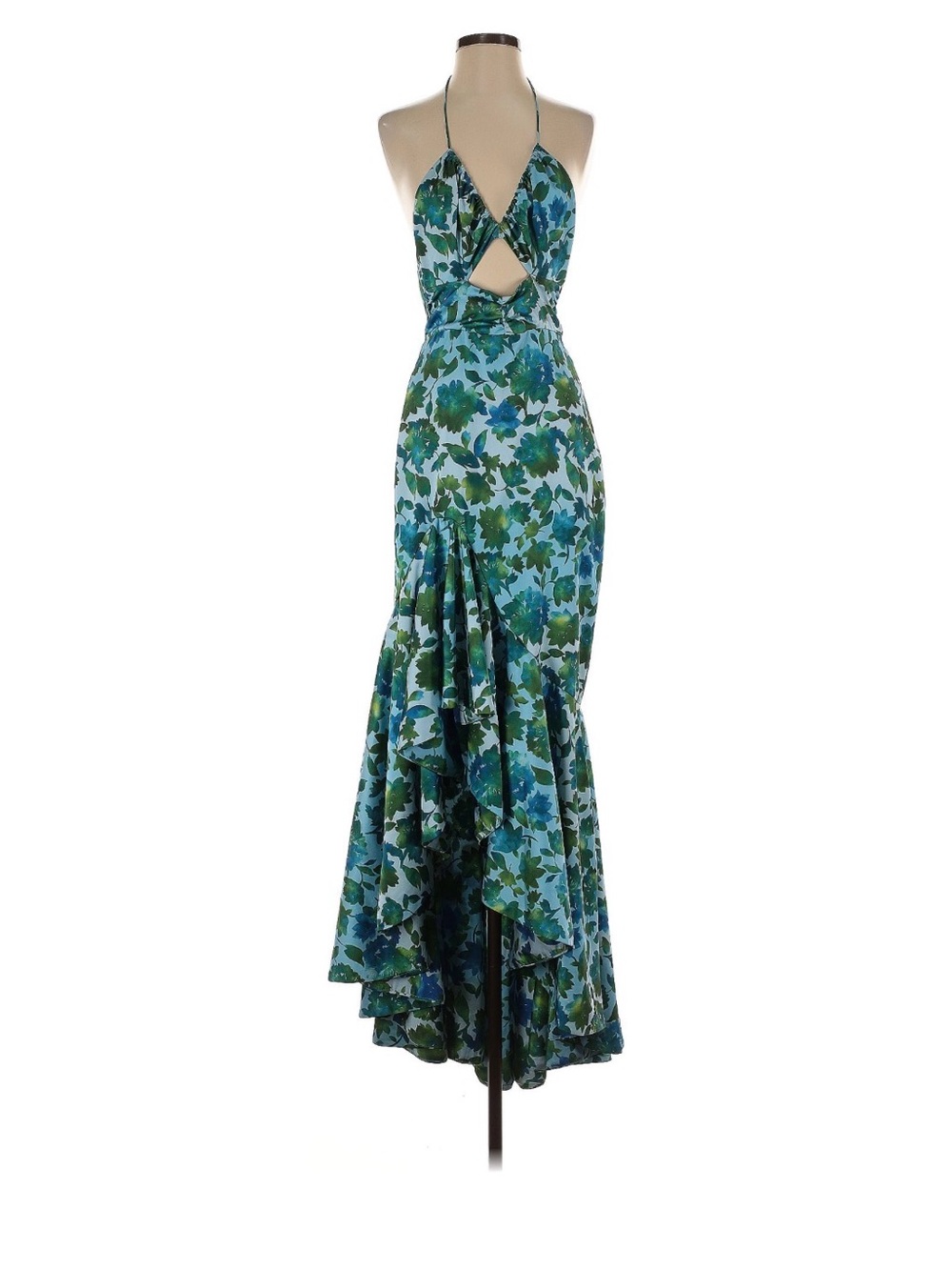 AMUR size 4 Floral Edie Tie Neck Gown